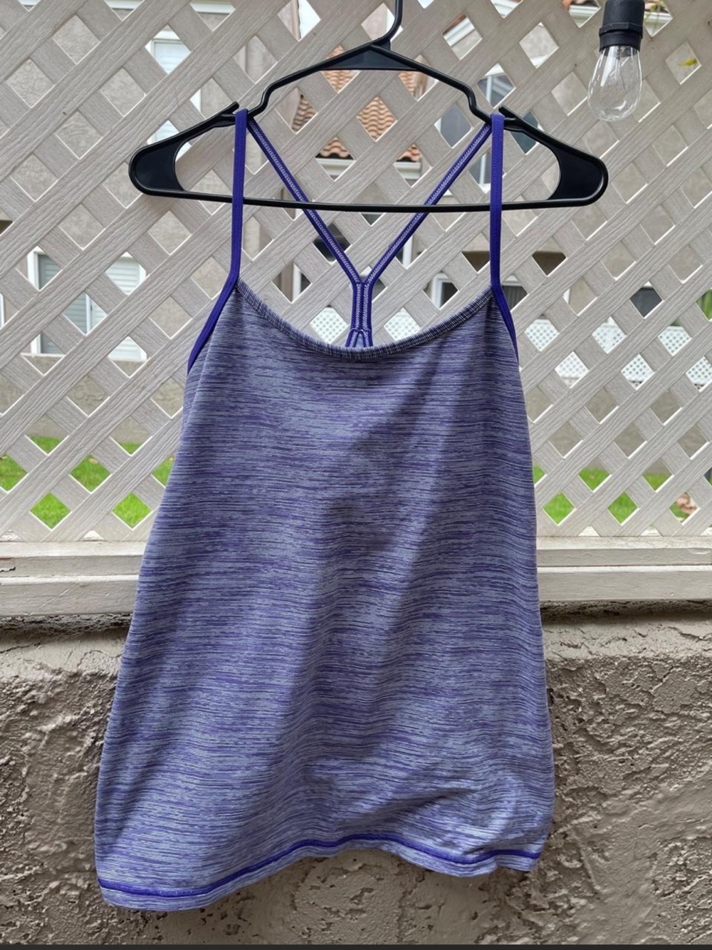 Lululemon Power Y Tank in space dye